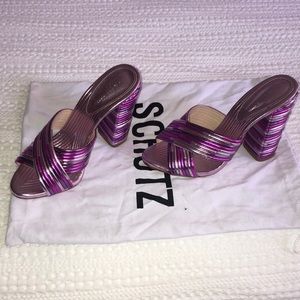 Schutz Metallic Sandal Emma Dale